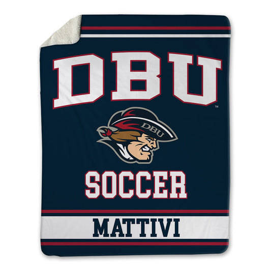 Dallas Baptist - NCAA Men's Soccer : Sean Mattivi - Blanket-0