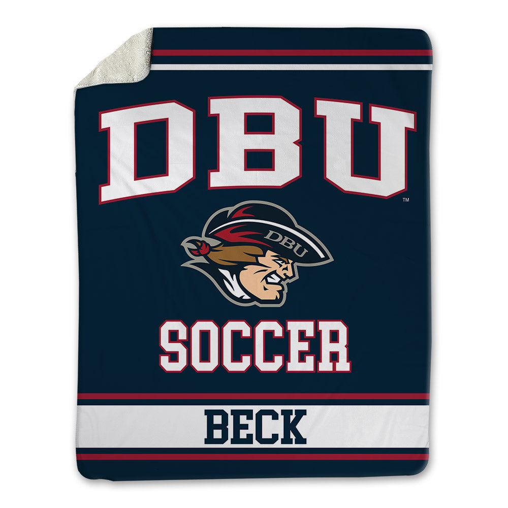 Dallas Baptist - NCAA Men's Soccer : Bryan Beck - Blanket-0