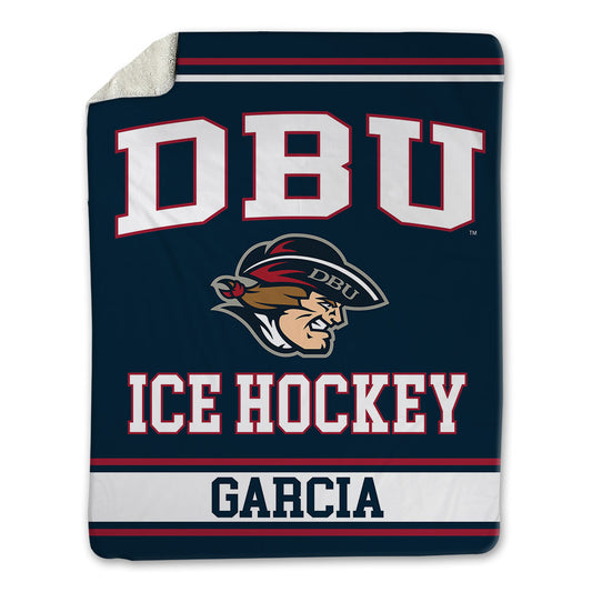 Dallas Baptist - NCAA Men's Ice Hockey : Arturo Garcia - Blanket-0