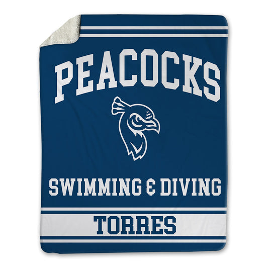 Saint Peter's - NCAA Men's Swimming & Diving : Anthony Torres - Blanket-0