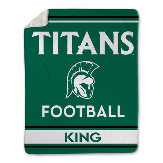 Illinois Wesleyan - NCAA Football : Anaijs King - Blanket-0