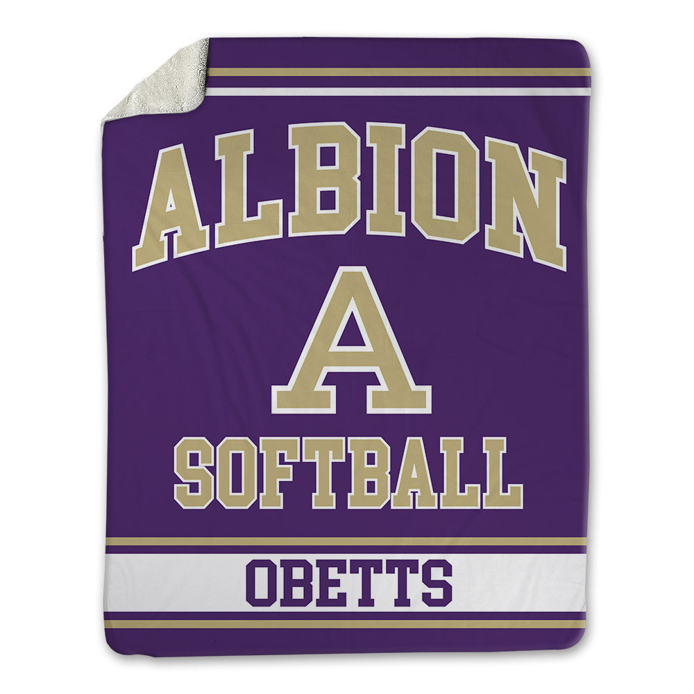 Albion - NCAA Softball : Avery Obetts - Blanket-0