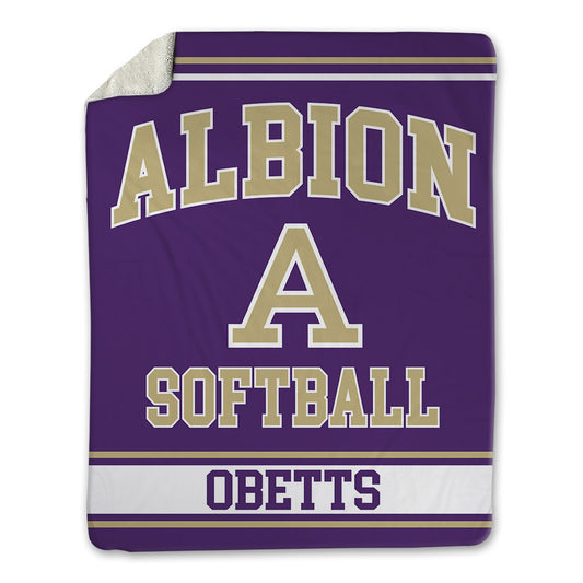 Albion - NCAA Softball : Avery Obetts - Blanket-0