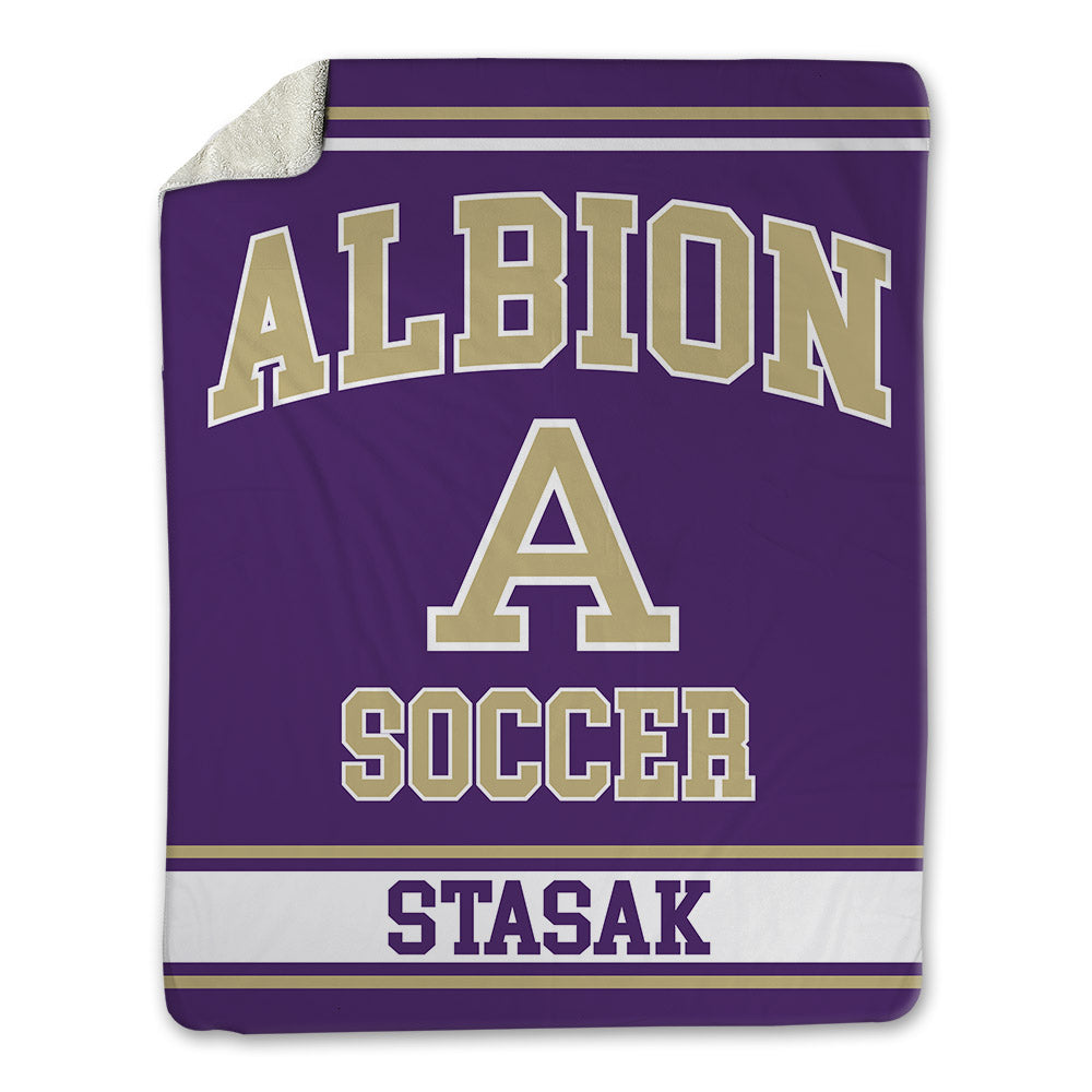Albion - NCAA Men's Soccer : Jordan Stasak - Blanket-0