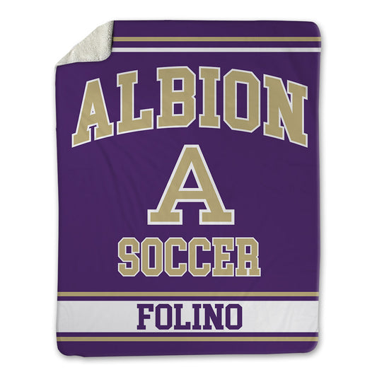 Albion - NCAA Men's Soccer : Simone Folino - Blanket-0