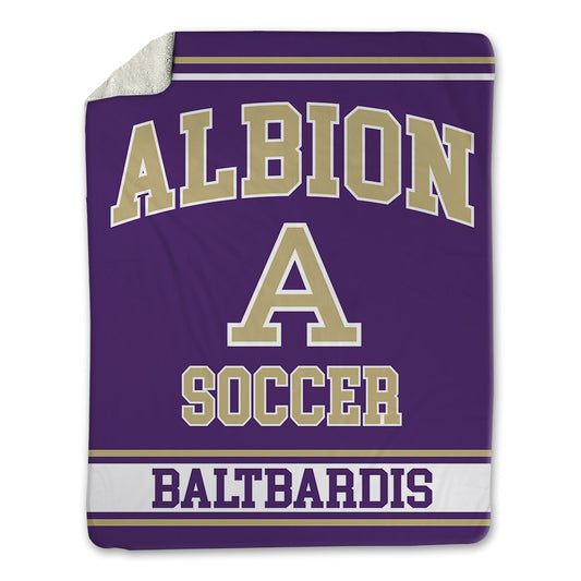 Albion - NCAA Men's Soccer : Otto Baltbardis - Blanket-0
