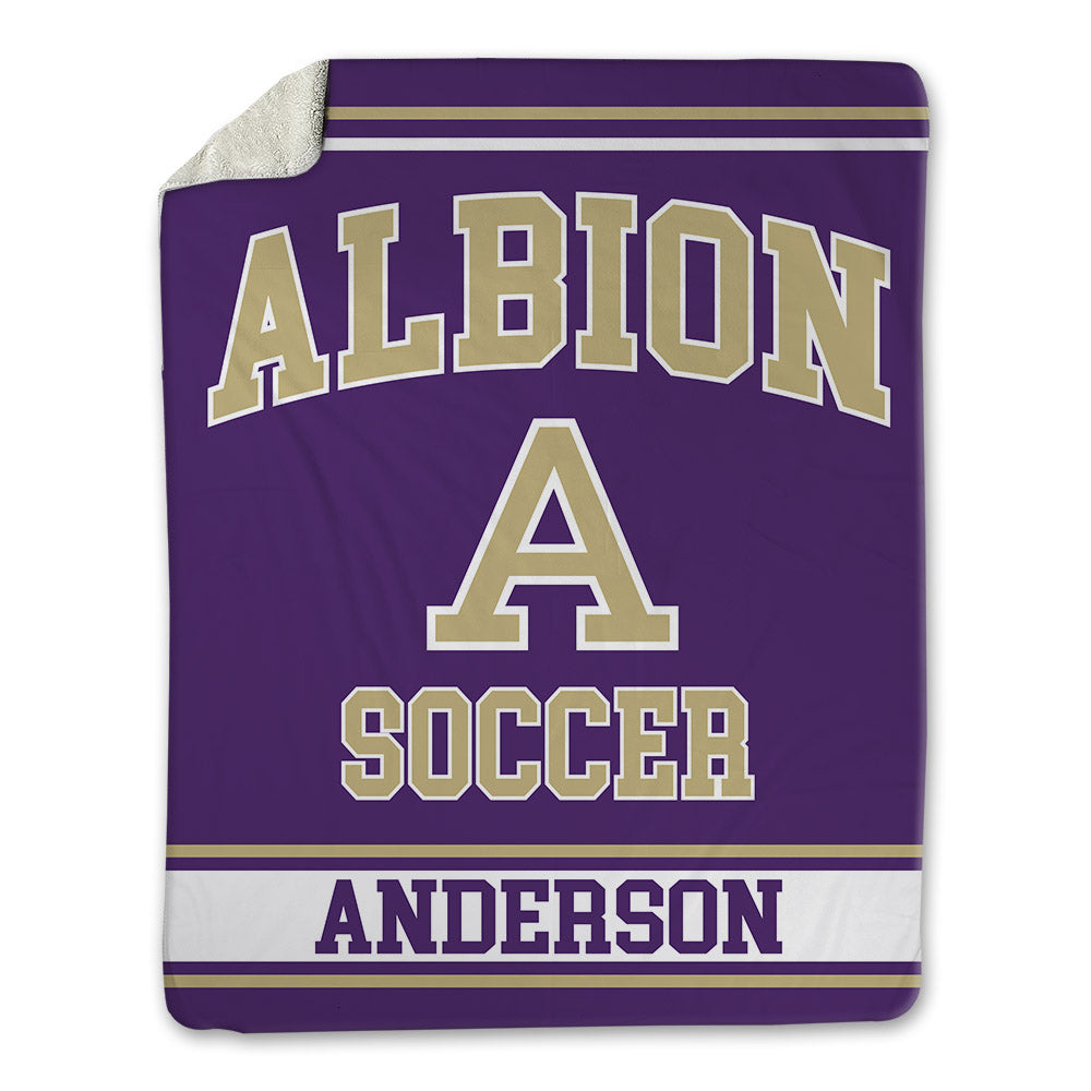 Albion - NCAA Men's Soccer : Ryan Anderson - Blanket-0