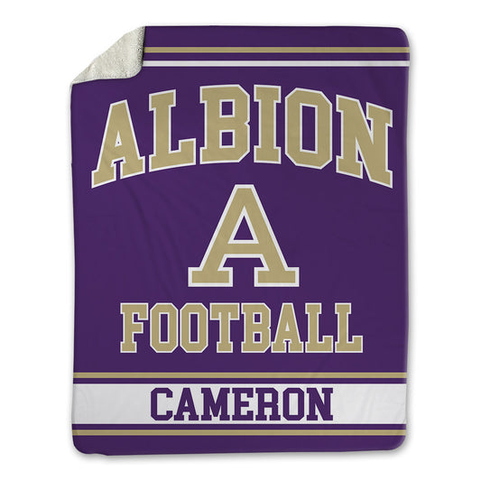 Albion - NCAA Football : Gage Cameron - Blanket-0