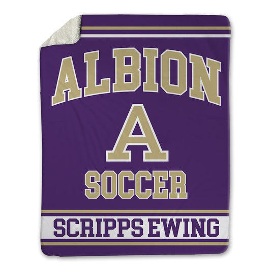 Albion - NCAA Men's Soccer : Connor Scripps Ewing - Blanket-0