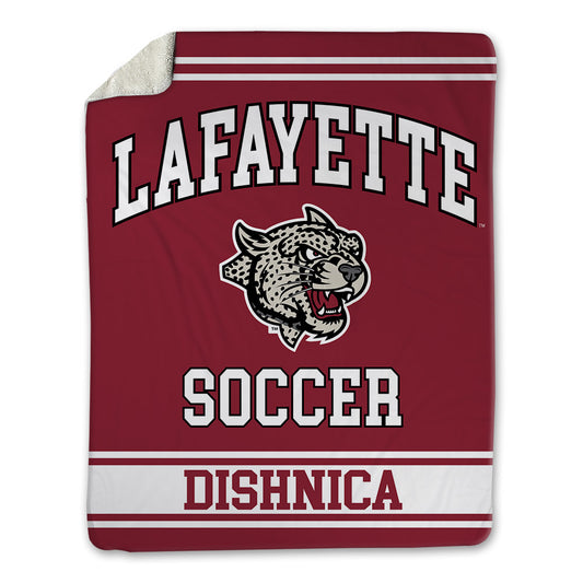 Lafayette College - NCAA Men's Soccer : Samir Dishnica - Blanket-0