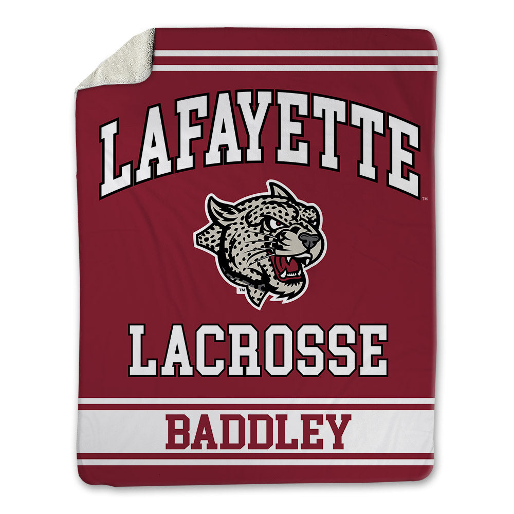 Lafayette College - NCAA Men's Lacrosse : Clayton Baddley - Blanket-0