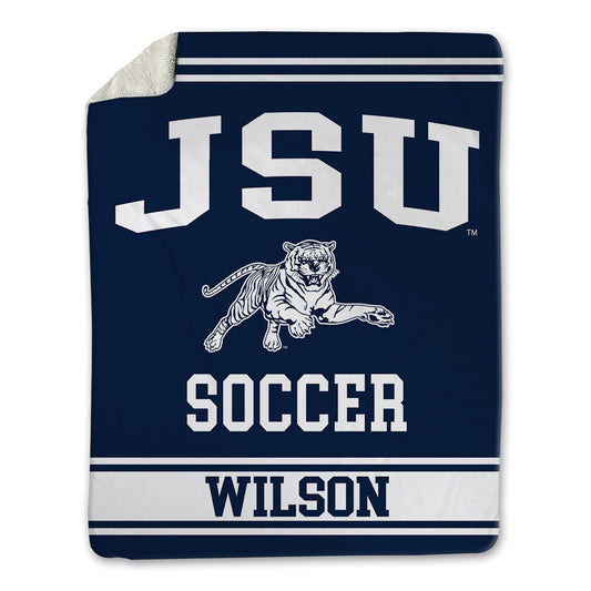 Jackson State - NCAA Women's Soccer : Asia Wilson - Blanket-0