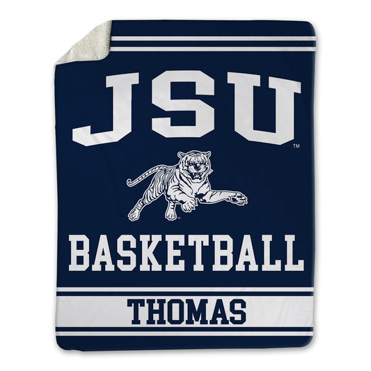 Jackson State - NCAA Men's Basketball : Dionjahe Thomas - Blanket-0