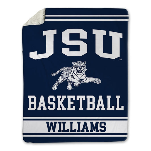 Jackson State - NCAA Men's Basketball : Delyle Williams - Blanket-0