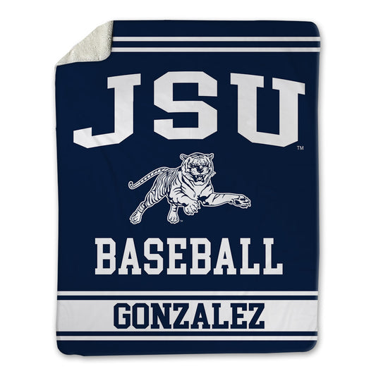 Jackson State - NCAA Baseball : Erick E Gonzalez - Blanket-0