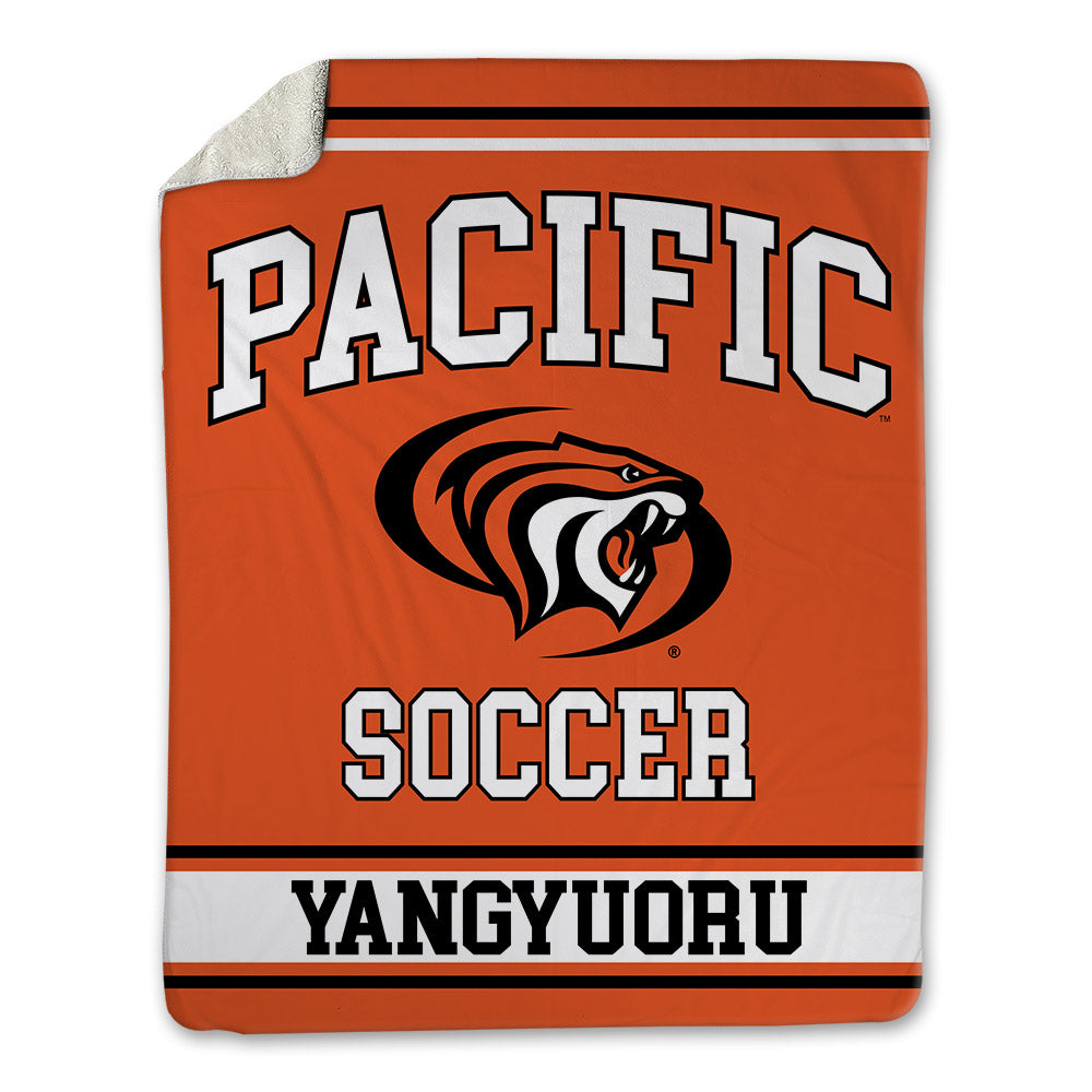 Pacific - NCAA Men's Soccer : Josephat Yangyuoru - Blanket-0
