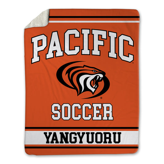 Pacific - NCAA Men's Soccer : Josephat Yangyuoru - Blanket-0