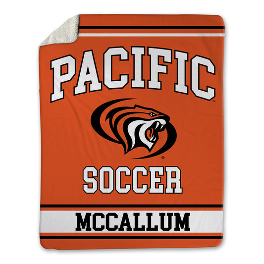 Pacific - NCAA Women's Soccer : Sierah McCallum - Blanket-0