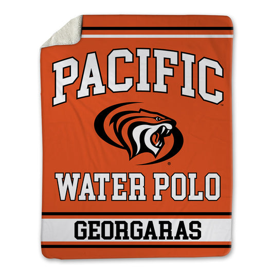 Pacific - NCAA Men's Water Polo : Apostolos Georgaras - Blanket-0