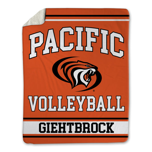 Pacific - NCAA Women's Volleyball : Chloe Giehtbrock - Blanket-0