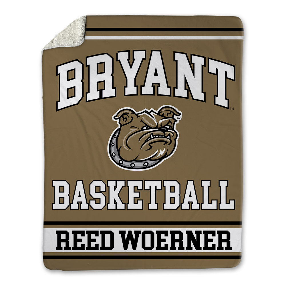 Bryant - NCAA Men's Basketball : Reed Woerner Reed Woerner - Blanket-0