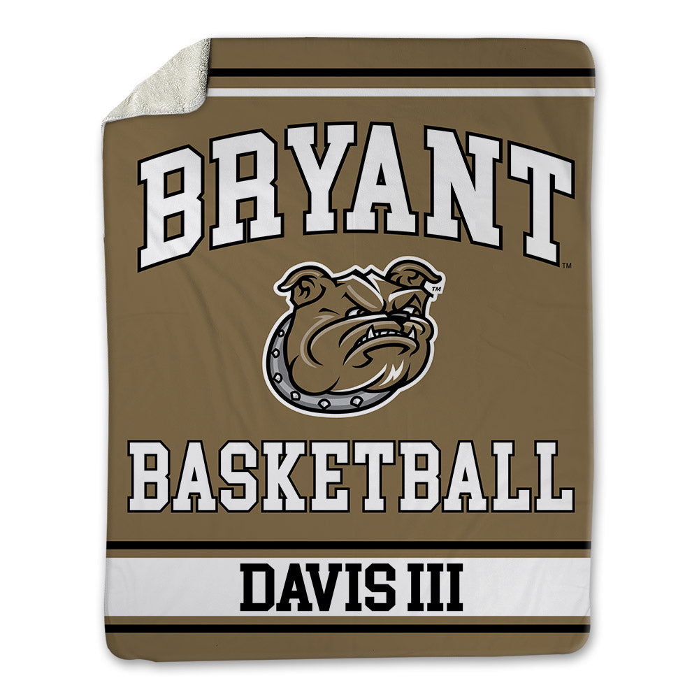 Bryant - NCAA Men's Basketball : Aaron Davis III - Blanket-0