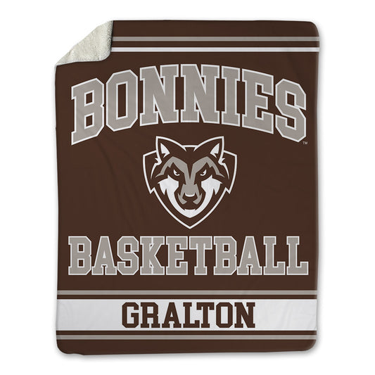 St. Bonaventure - NCAA Women's Basketball : Lola Gralton - Blanket-0