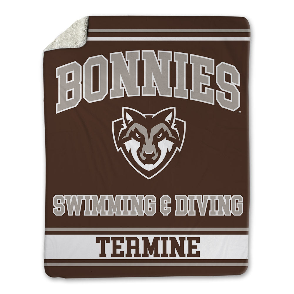 St. Bonaventure - NCAA Men's Swimming & Diving : Luigi Termine - Blanket-0