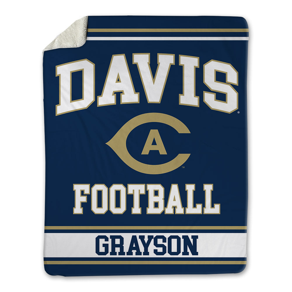 UC Davis - NCAA Football : Xander Grayson - Blanket-0