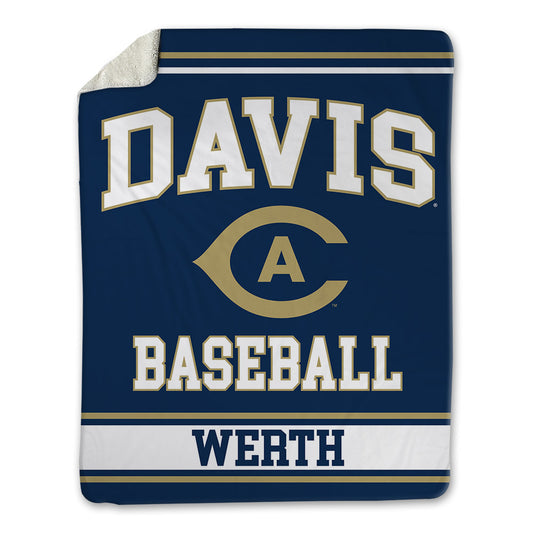UC Davis - NCAA Baseball : Taylor Werth - Blanket-0