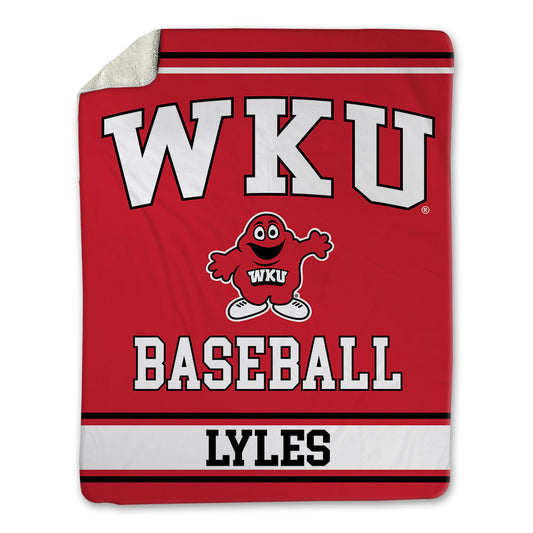 Western Kentucky - NCAA Baseball : Zach Lyles - Blanket-0