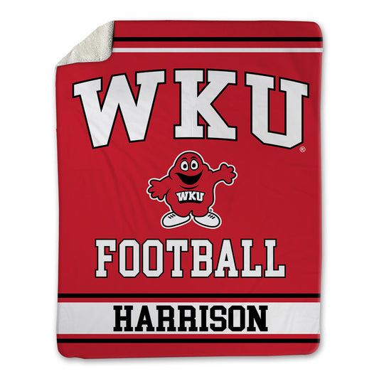 Western Kentucky - NCAA Football : Robby Harrison - Blanket-0