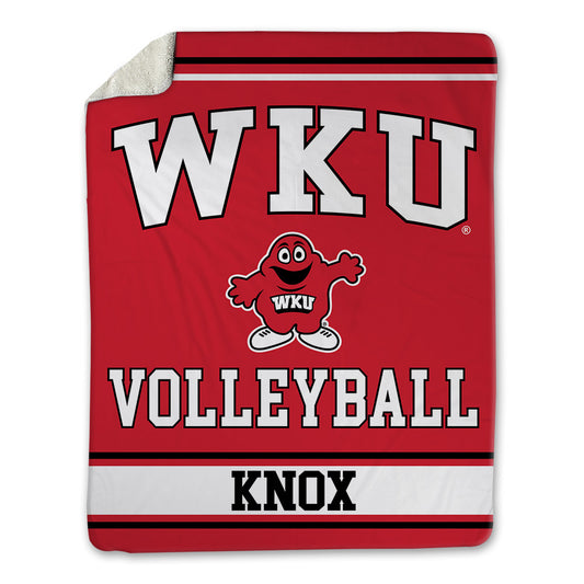 Western Kentucky - NCAA Women's Volleyball : Kaira Knox - Blanket-0