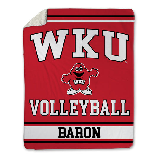 Western Kentucky - NCAA Women's Volleyball : Tayler Baron - Blanket-0