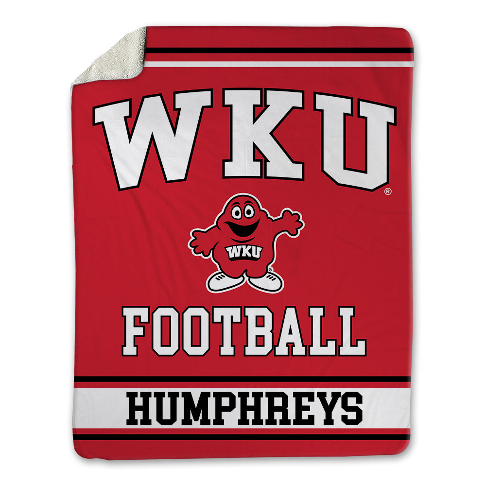 Western Kentucky - NCAA Football : Qua'Vez Humphreys - Blanket-0
