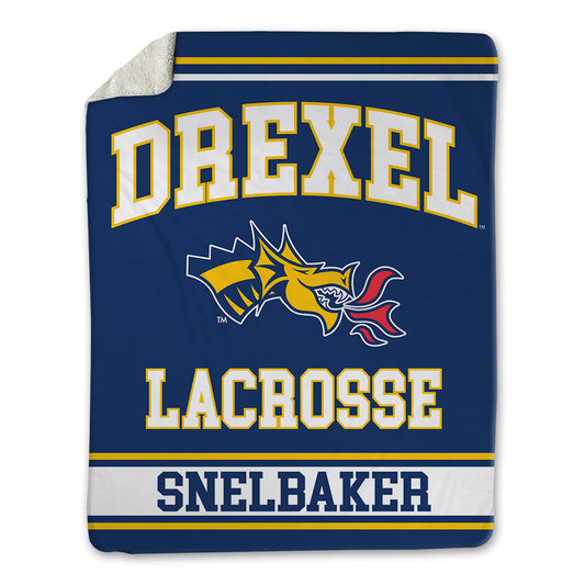 Drexel - NCAA Men's Lacrosse : Jaxson Snelbaker - Blanket-0