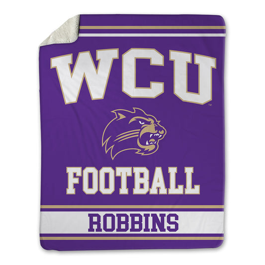 Western Carolina - NCAA Football : Christian Robbins - Blanket-0