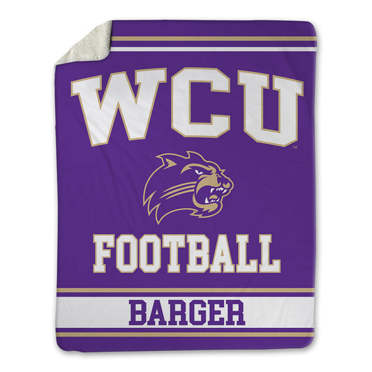 Western Carolina - NCAA Football : Braeden Barger - Blanket-0