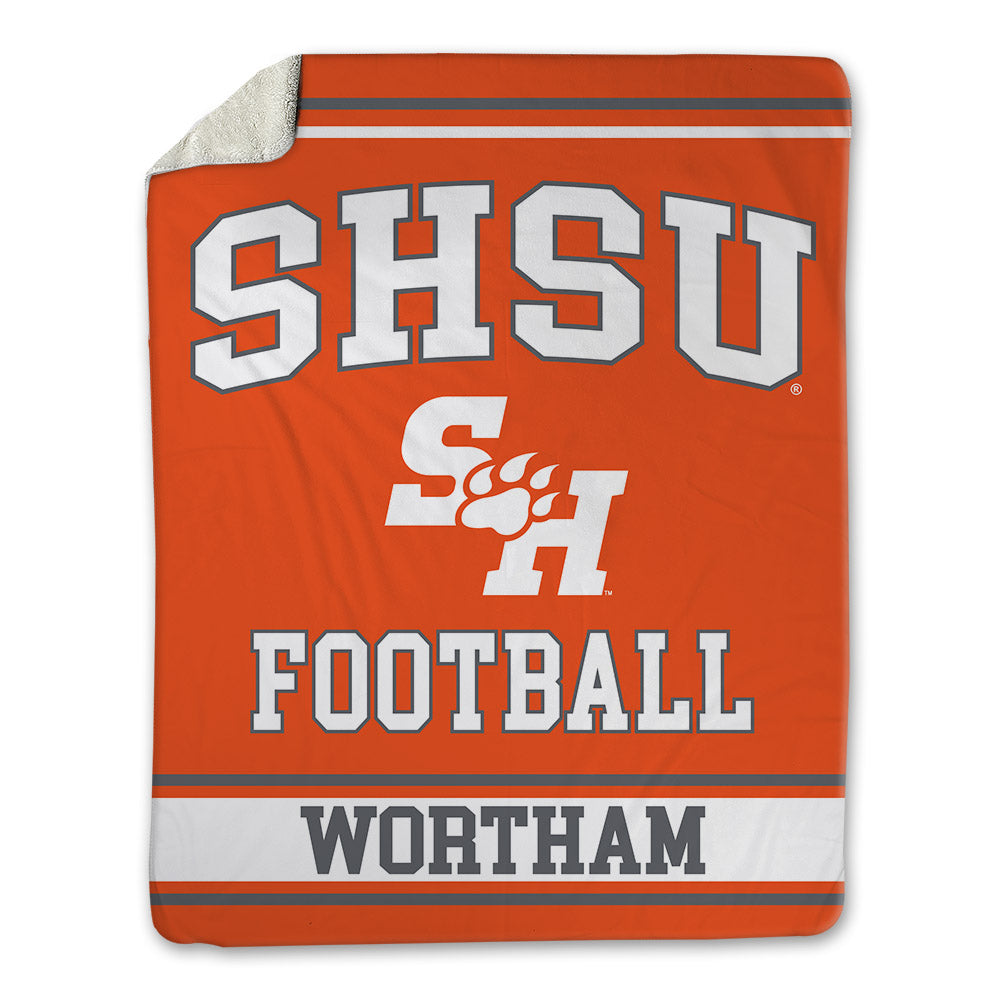SHSU - NCAA Football : Braylen Wortham - Blanket-0