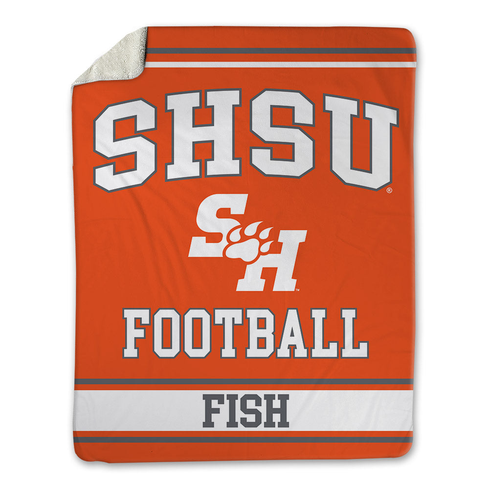 SHSU - NCAA Football : Antavious Fish - Blanket-0