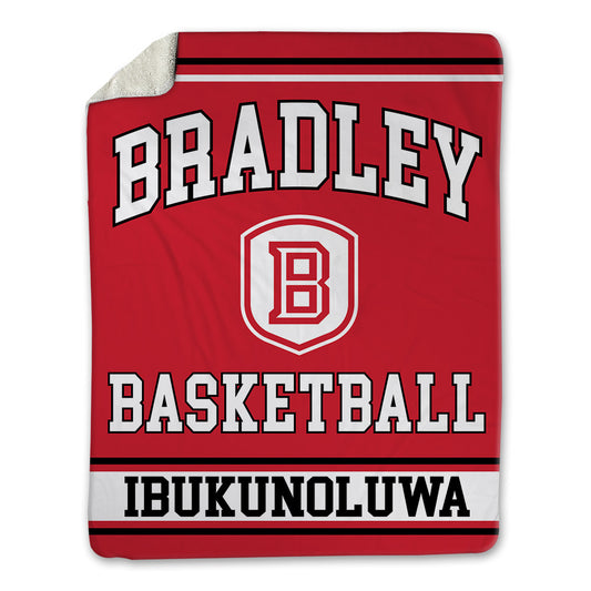 Bradley - NCAA Men's Basketball : Josh Ibukunoluwa - Blanket-0