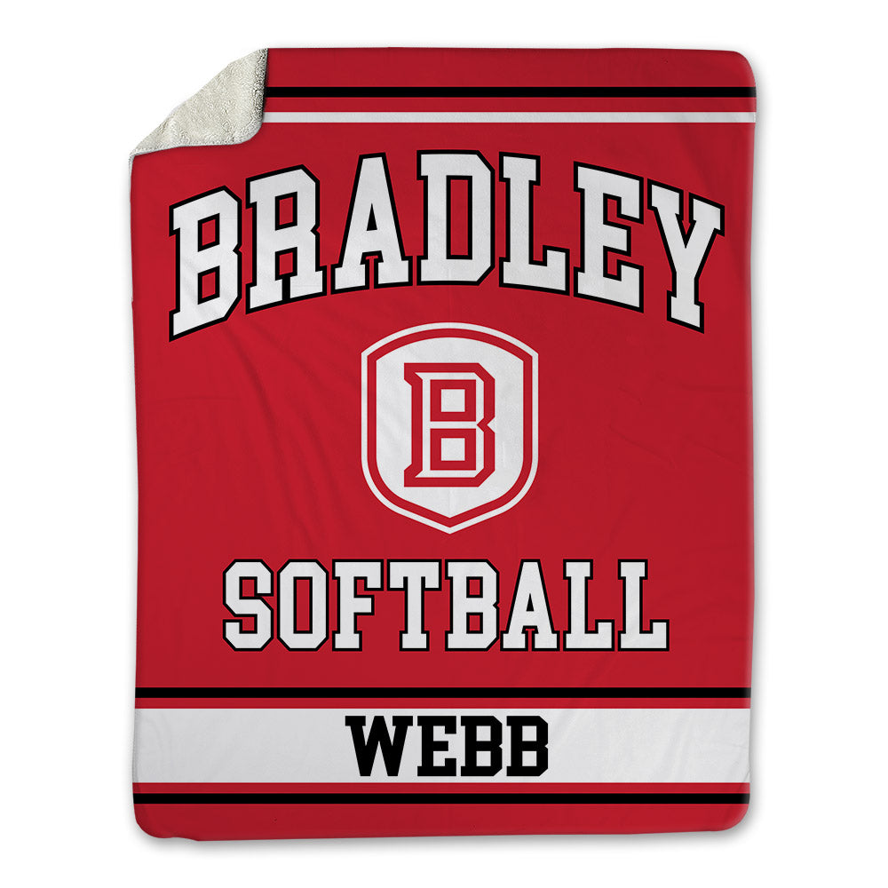 Bradley - NCAA Softball : Hailey Webb - Blanket-0