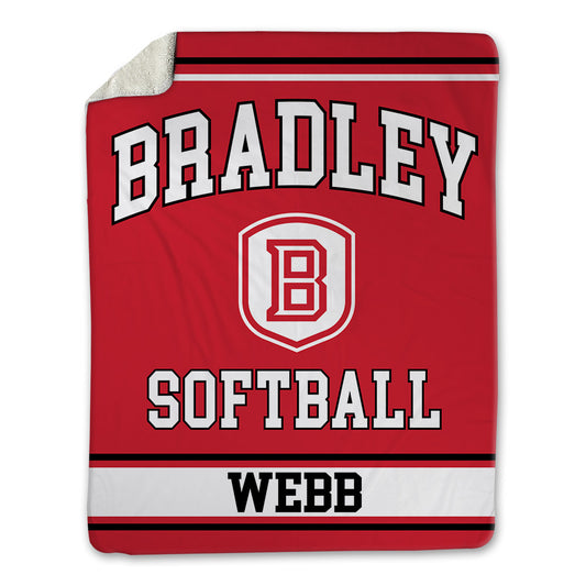 Bradley - NCAA Softball : Hailey Webb - Blanket-0