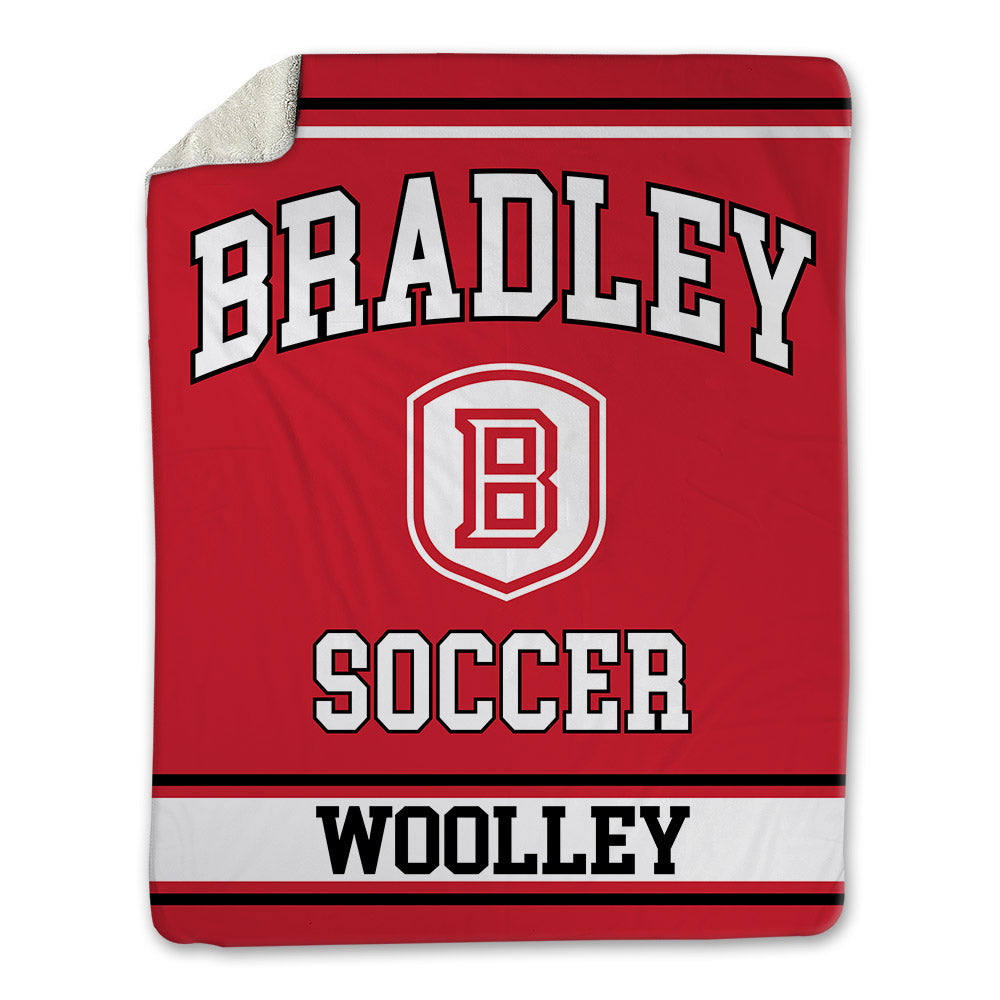 Bradley - NCAA Men's Soccer : Dom Woolley - Blanket-0