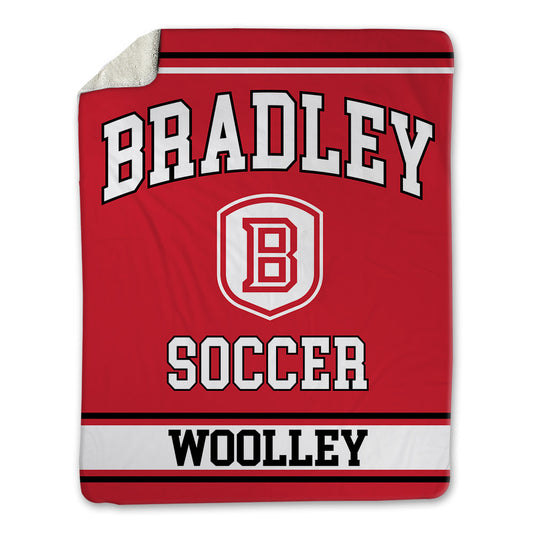 Bradley - NCAA Men's Soccer : Dom Woolley - Blanket-0