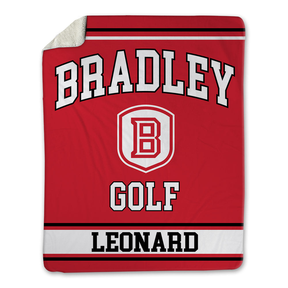 Bradley - NCAA Men's Golf : Tanner Leonard - Blanket-0