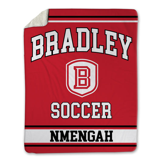 Bradley - NCAA Men's Soccer : Franc Nmengah - Blanket-0