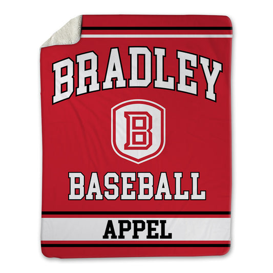 Bradley - NCAA Baseball : Brady Appel - Blanket-0