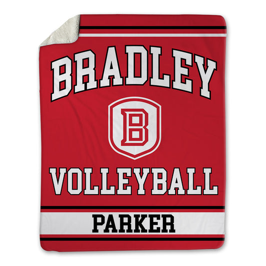Bradley - NCAA Women's Volleyball : Chloe Parker - Blanket-0