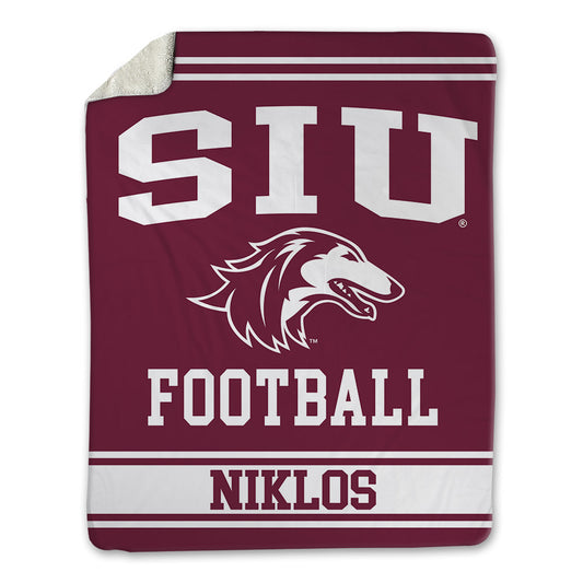 SIU Carbondale - NCAA Football : Hunter Niklos - Blanket-0